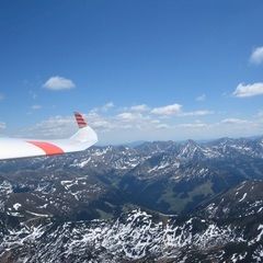 Flugwegposition um 12:12:17: Aufgenommen in der Nähe von Donnersbach, Österreich in 2554 Meter